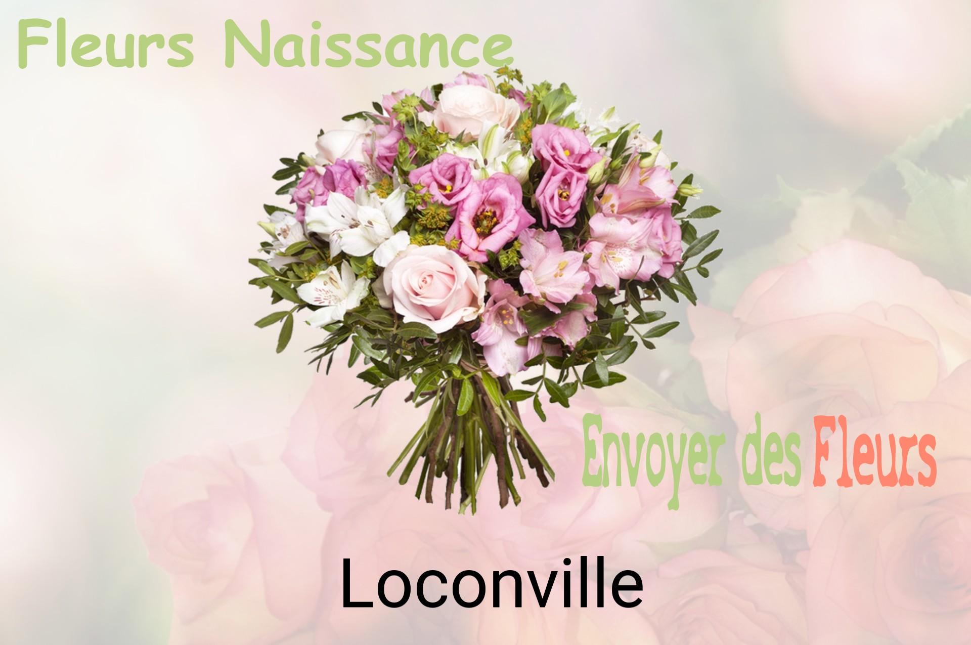 Bouquet de fleurs de naissance livré à Loconville